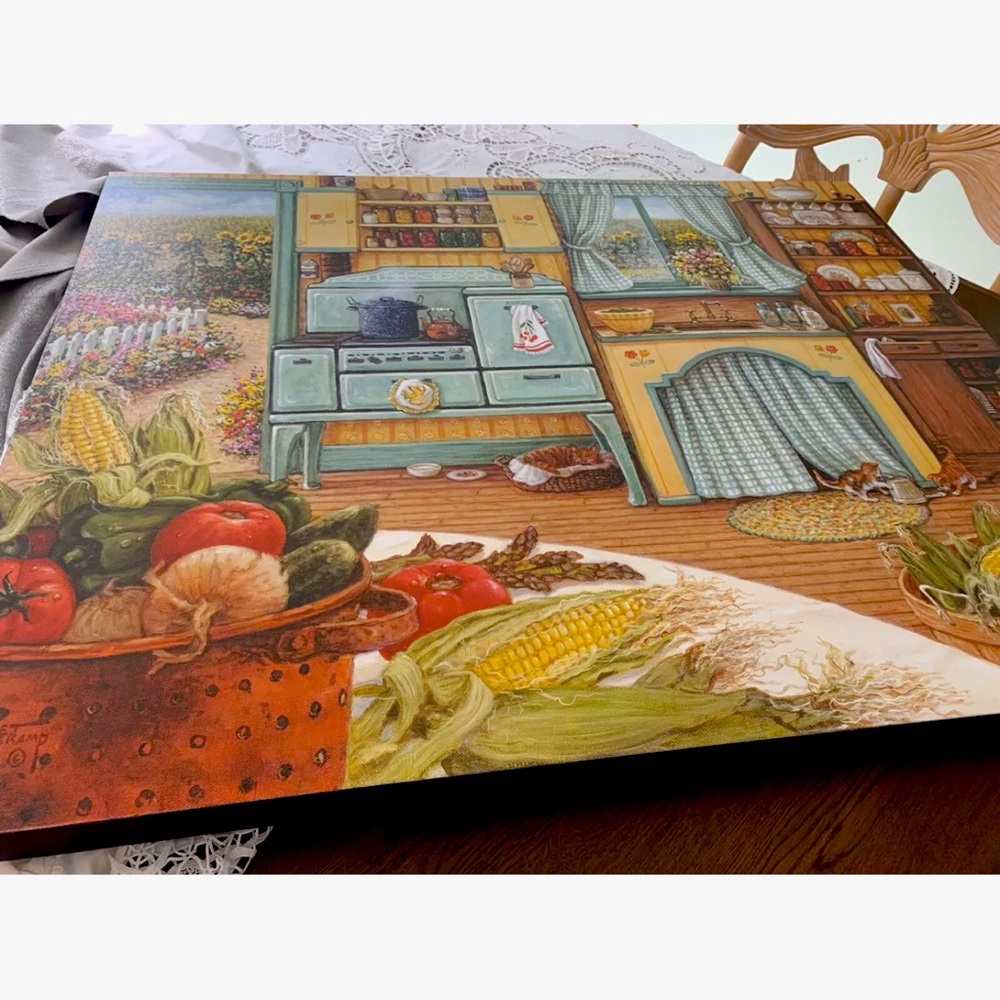 Janet kruskamp lovely vintage canvas style kitchen art